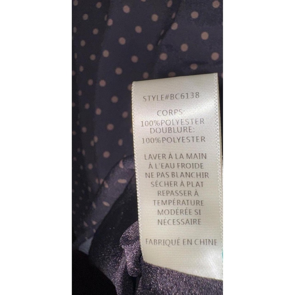 JOA Los Angeles Polka Dot Bell Sleeve Blouse Grey Mauve Boho BC6138 Womens L - Picture 7 of 7